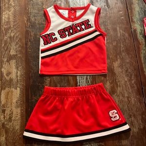 NC STATE 12 month cheerleading outfit